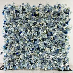 L-R262 New Arrival 5D Floral Arrangement Artificial Flower Backdrop Roll Pink Wedding Decoration Flower Valentine's Day Easter - 8ft*8ft, 10ft*10ft, Customized / FW706