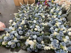 H-999 Customizable Artificial Wedding Flowers Runner  Silk Flower Runner Decorations Wedding Floral Arrangements Wholesale - 60-100cm size / Mix-11