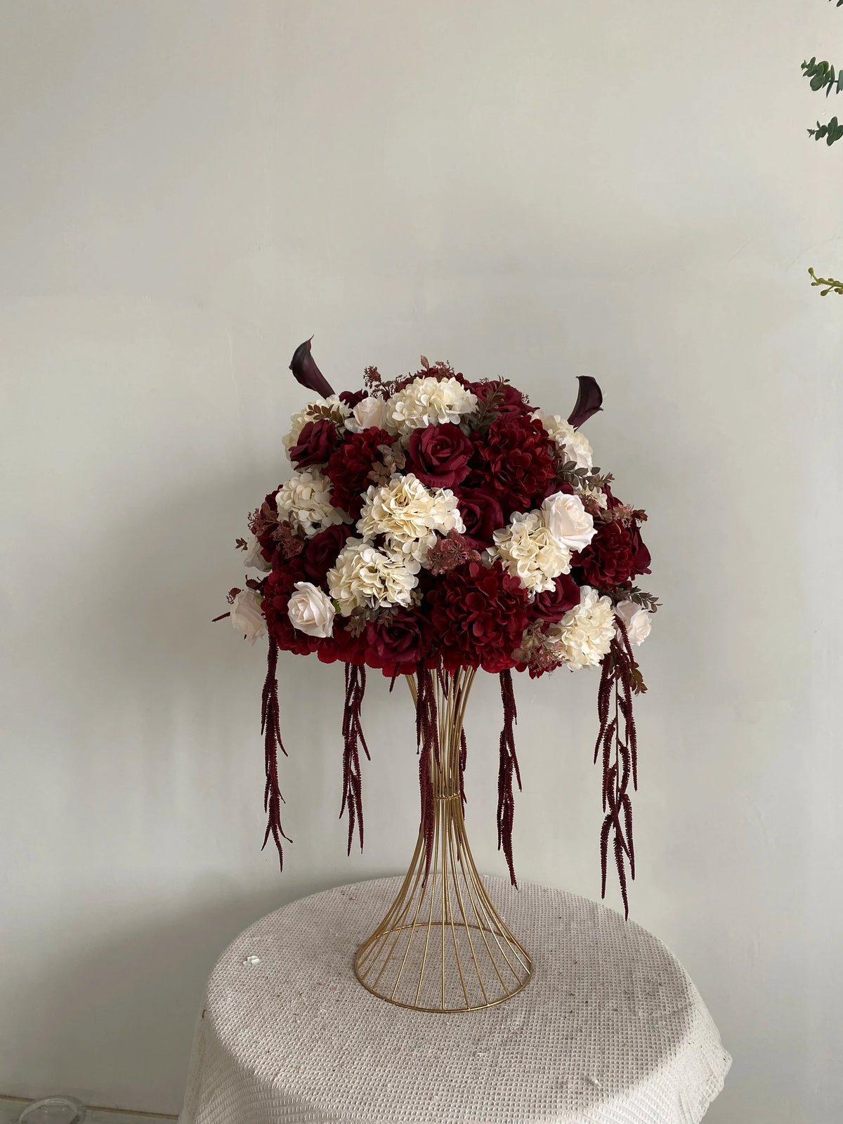 L-R460 Hot Sale the Most Popular Customized Artificial Flower Ball for Wedding Proposal Party Event Decor Table Centerpiece
