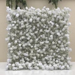 7D Best Sellers Collection of Modern Romantic Artificial Flower Wall for Wedding Decor Events-New Arrival - 2ft x 8ft / 3D roses