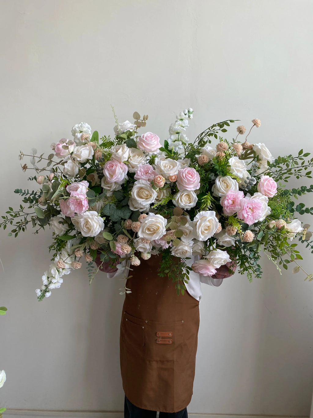H-973 Hot Selling Wedding Flower Hanging Flower Runner  Artificial Silk Flower Ball Centerpieces for Wedding Event Decoration