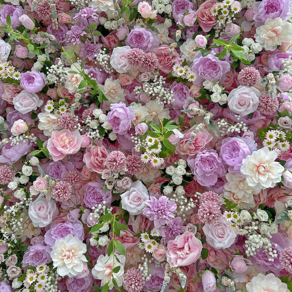 Rose Themed Faux Artificial Flower Wall for Romantic Wedding Decoration