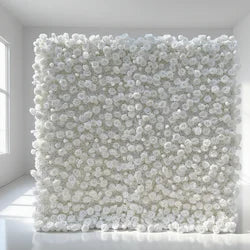 Berserk Sales Elegant Modern Artificial Flower Wall Panel for Romantic Wedding Decoration-New Arrival - 2ft x 8ft / 3D roses