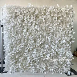 L-R264 Handmade Silk Pink 8x8 Feet Artificial Rose Flower Wall for Wedding Christmas Back-to-School Chinese New Year Party Decor - 8ft*8ft, 10ft*10ft, Customized / FW511-9