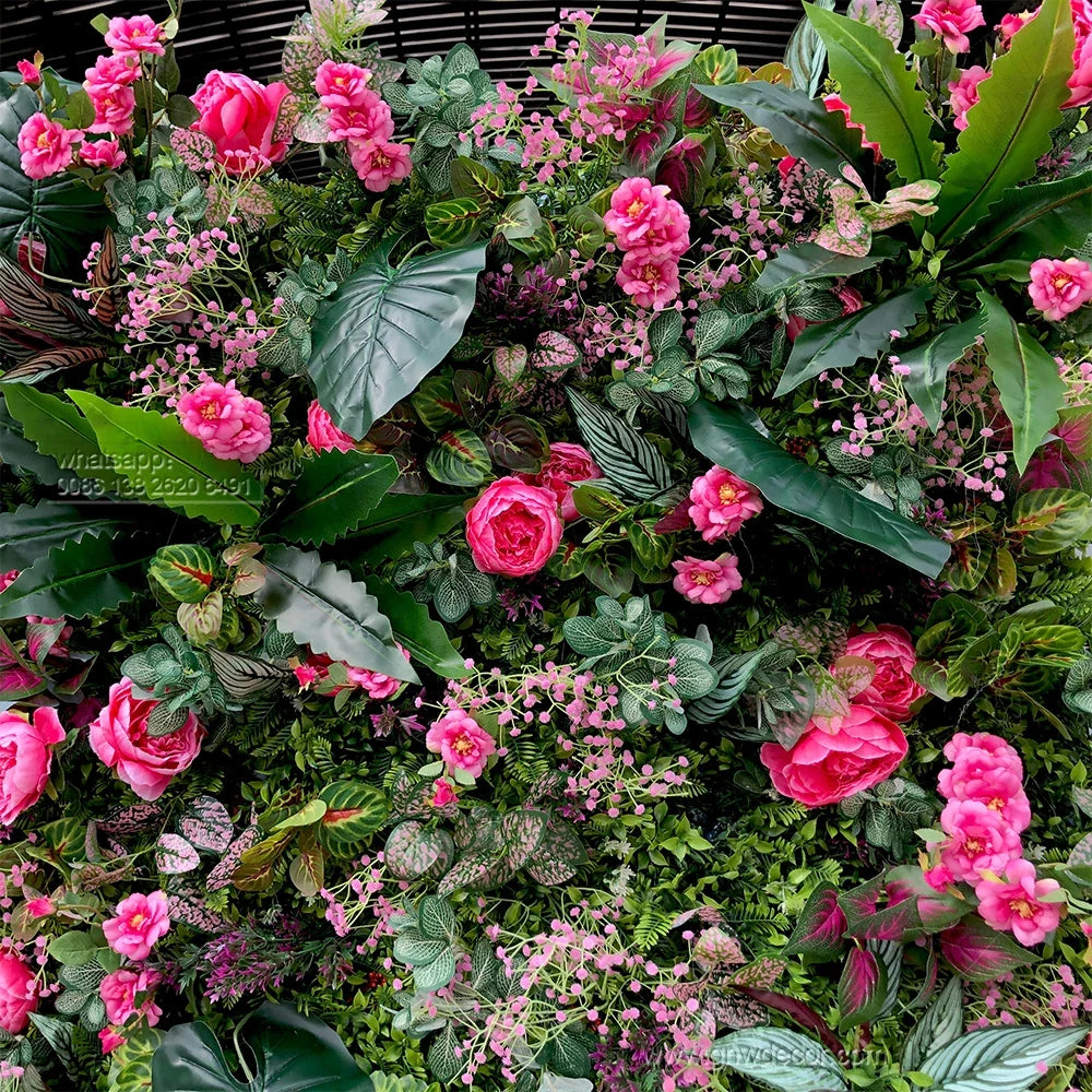 Factory Direct Sales High Quality Artificial Flower Wall Wedding