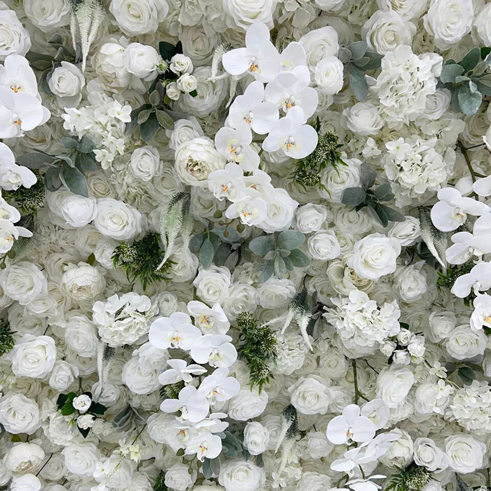 Top Fashion Romantic Modern New Arrival Artificial Flower Wall (2.4m X 2.4m) Silk Plastic for Wedding Event Decoration Photos