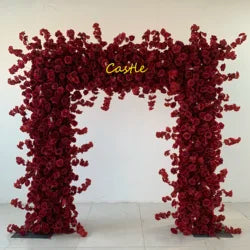 O-FW539 Customs white Pink 5D Cloth Flower Wall Wedding Backdrop Flower Wall Panel for Gender Reveal or Baby Shower Party Decor - Large / #5