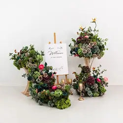 Hot Sale Custom Flower Ball Flower Runner Colorful Artificial Flowers for Event Party Decor Fall Wedding Decoration & Supplies - 30-300cm, Customized / #25
