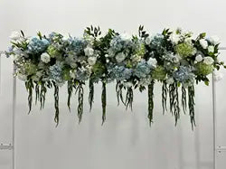 H-999 Customizable Artificial Wedding Flowers Runner  Silk Flower Runner Decorations Wedding Floral Arrangements Wholesale - 60-100cm size / Mix-7