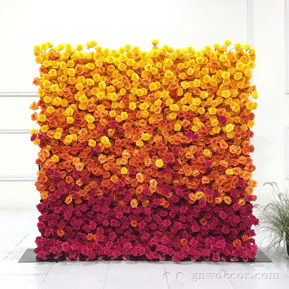 GNW Hot Sale Orchids Flower Backdrop for Celebrity Meet-and-greet Scene