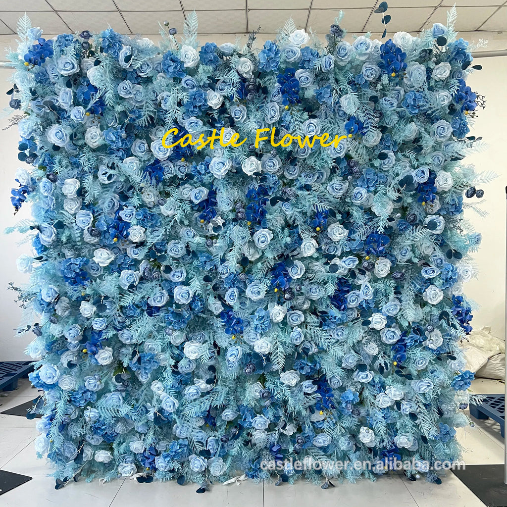 ODM OEM Wedding Flower Wall Backdrop 3D Custom Luxury Hot Sale Artificial Flowers for Wedding Decoration Event Party Decor