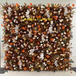 Christmas Backdrop Decoration Flower Wall  Custom OEM ODM Artificial Flowers for Wedding Christmas Halloween Event Party Decor - 8ft*8ft, 10ft*10ft, Customized / FW671