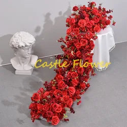 L-R552 Wholesale Hot Sale Custom Flower Runner Artificial Flowers for Fall Wedding Decoration Event Party Decor Support ODM OEM - 30-300cm, Customized / #37