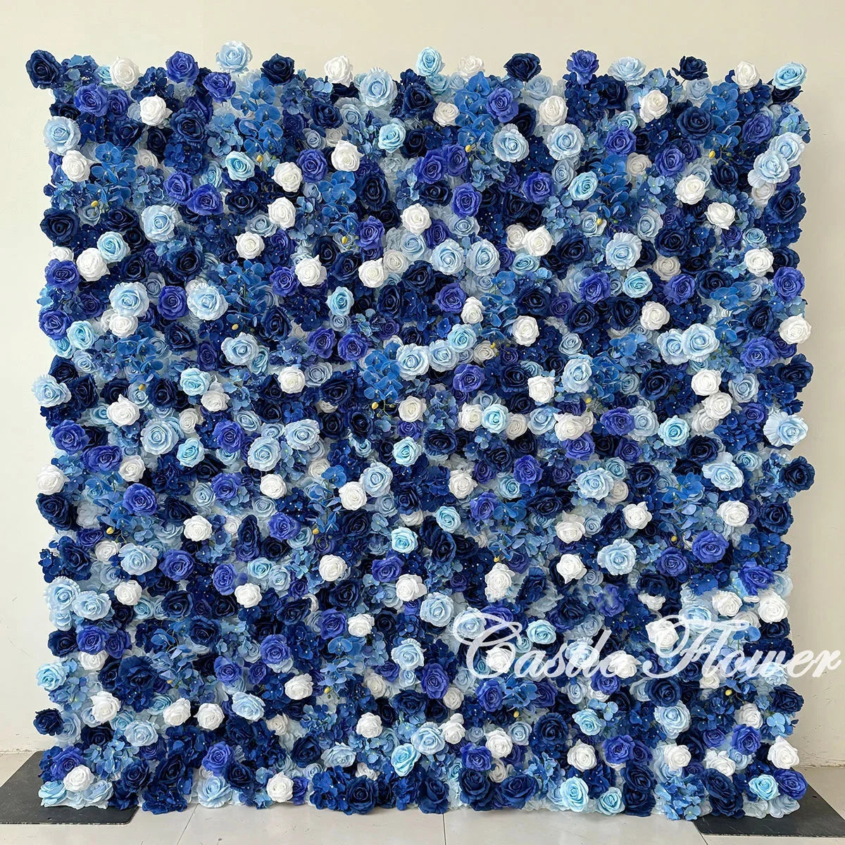 L-R273 New Arrival 5D Floral Arrangement Artificial Flower Backdrop Roll Blue Wedding Decoration Flower Valentine's Day Easter
