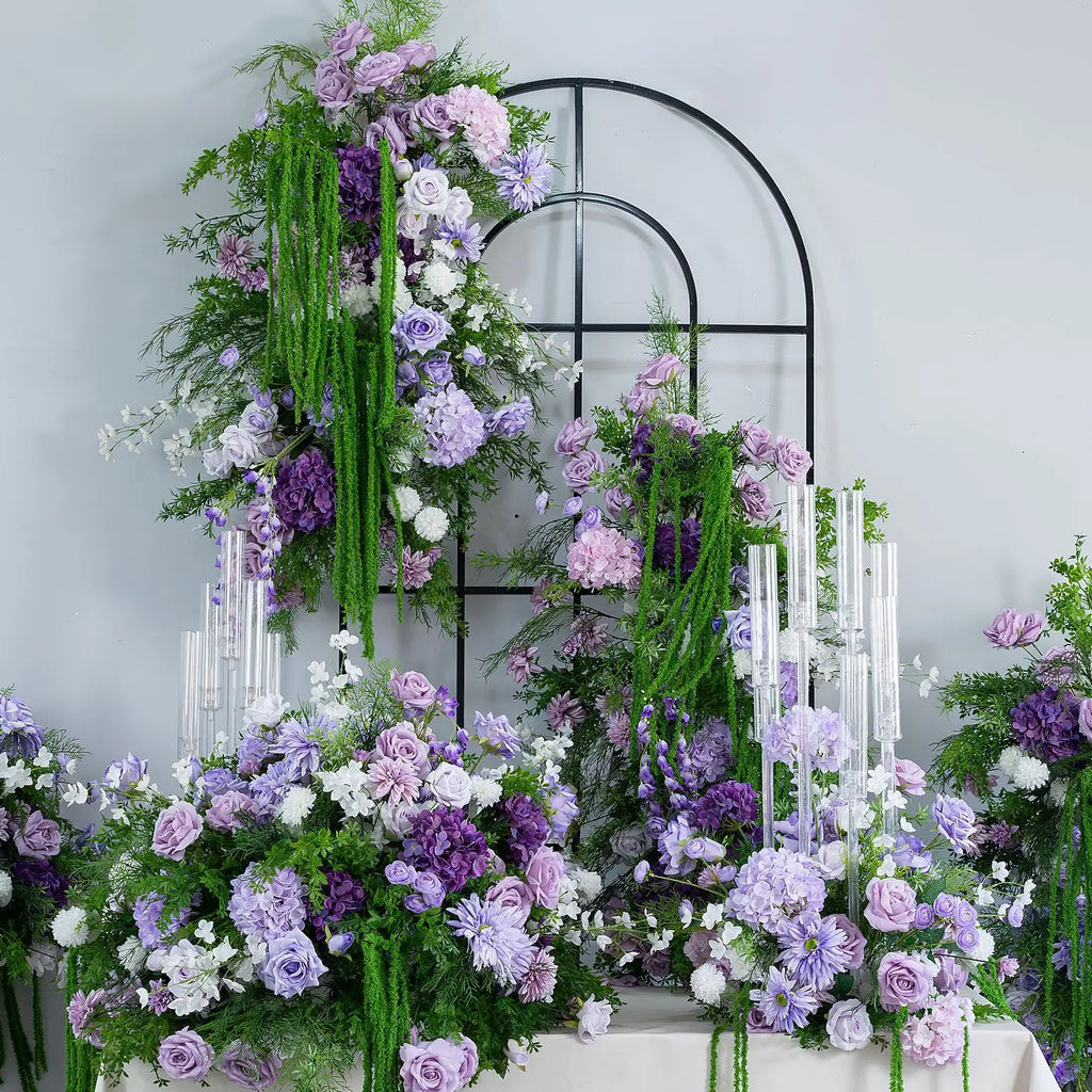 L-R527 Customized Luxury Colorful Flower Ball Wedding Decoration Pink White Artificial Flowers Wedding Flowers Table Centerpiece