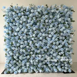 L-R262 New Arrival 5D Floral Arrangement Artificial Flower Backdrop Roll Pink Wedding Decoration Flower Valentine's Day Easter - 8ft*8ft, 10ft*10ft, Customized / FW716
