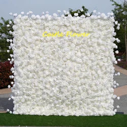 Custom OEM ODM Artificial Flower Wall Roll up Silk Floral Backdrop Handmade for Fall Wedding Event Party Decor Wholesale - 8ft*8ft, 10ft*10ft, Customized / FW503