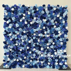 L-R273 New Arrival 5D Floral Arrangement Artificial Flower Backdrop Roll Blue Wedding Decoration Flower Valentine's Day Easter - 8ft*8ft, 10ft*10ft, Customized / FW554