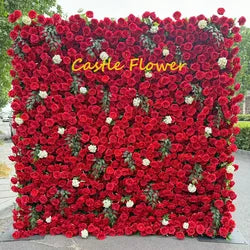 ODM OEM Wedding Flower Wall Backdrop 3D Custom Luxury Hot Sale Artificial Flowers for Wedding Decoration Event Party Decor - 8*8ft, 10*10ft, Customized / FW722