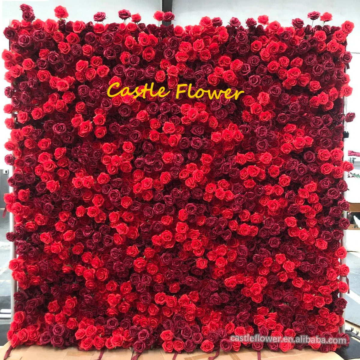 Christmas Backdrop Decoration Flower Wall  Custom OEM ODM Artificial Flowers for Wedding Christmas Halloween Event Party Decor