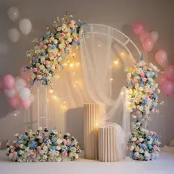Hot Sale Custom Flower Ball Flower Runner Colorful Artificial Flowers for Event Party Decor Fall Wedding Decoration & Supplies - 30-300cm, Customized / #27