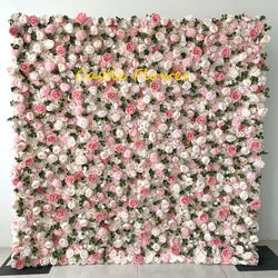 Christmas Backdrop Decoration Flower Wall  Custom OEM ODM Artificial Flowers for Wedding Christmas Halloween Event Party Decor - 8ft*8ft, 10ft*10ft, Customized / FW689