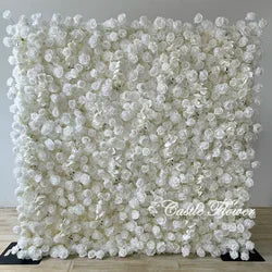 L-R262 New Arrival 5D Floral Arrangement Artificial Flower Backdrop Roll Pink Wedding Decoration Flower Valentine's Day Easter - 8ft*8ft, 10ft*10ft, Customized / FW708