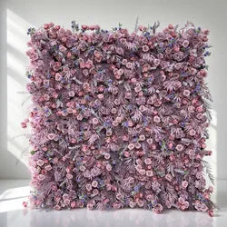 Detachable Sections Modern Romantic New Arrival Artificial Flower Wall for Flexible Wedding Decoration Layout - 2ft x 8ft / 5D roses+hydrangeas